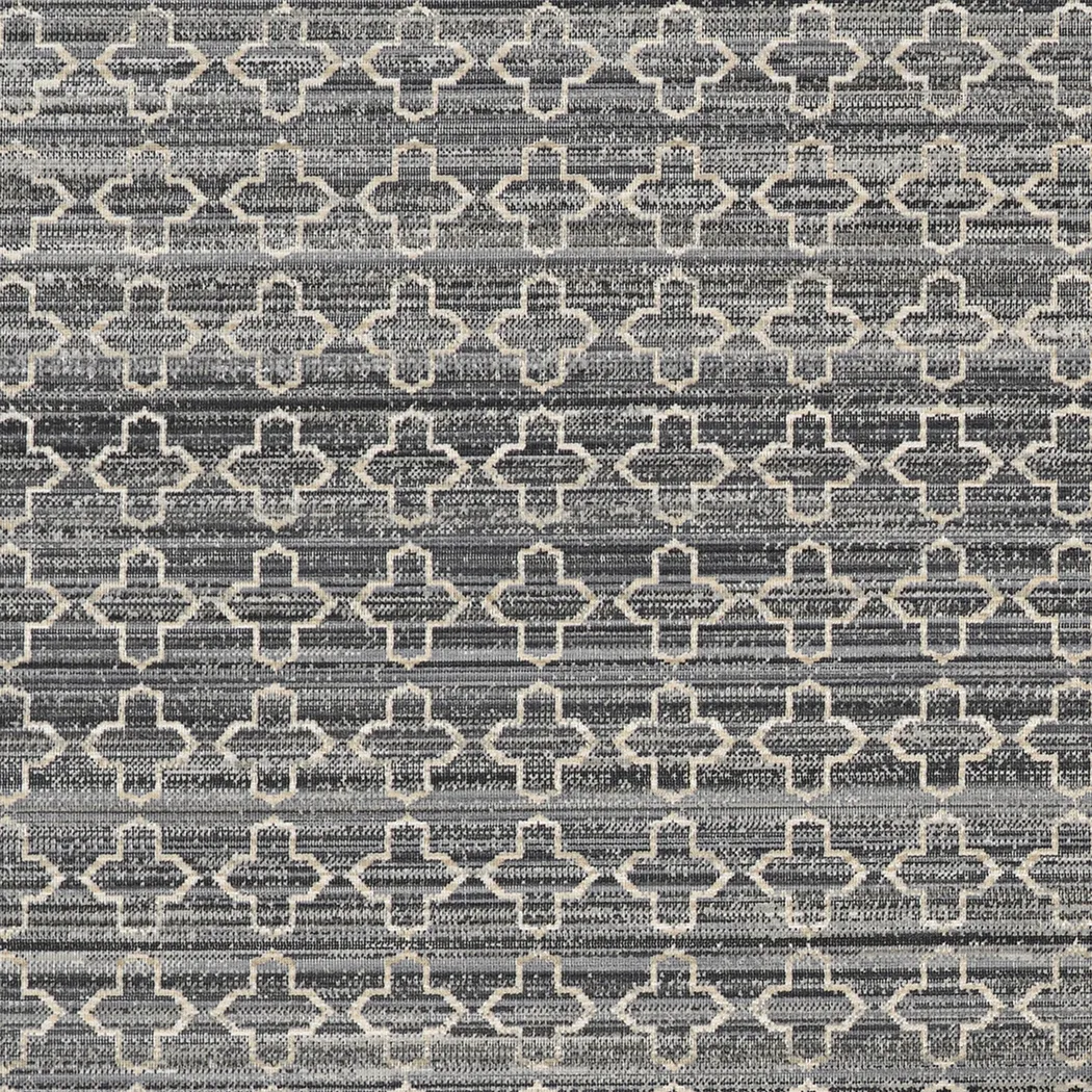 Belewo Charcoal 5' x 7'10 Indoor/Outdoor Rug - Thumbnail - Image 6