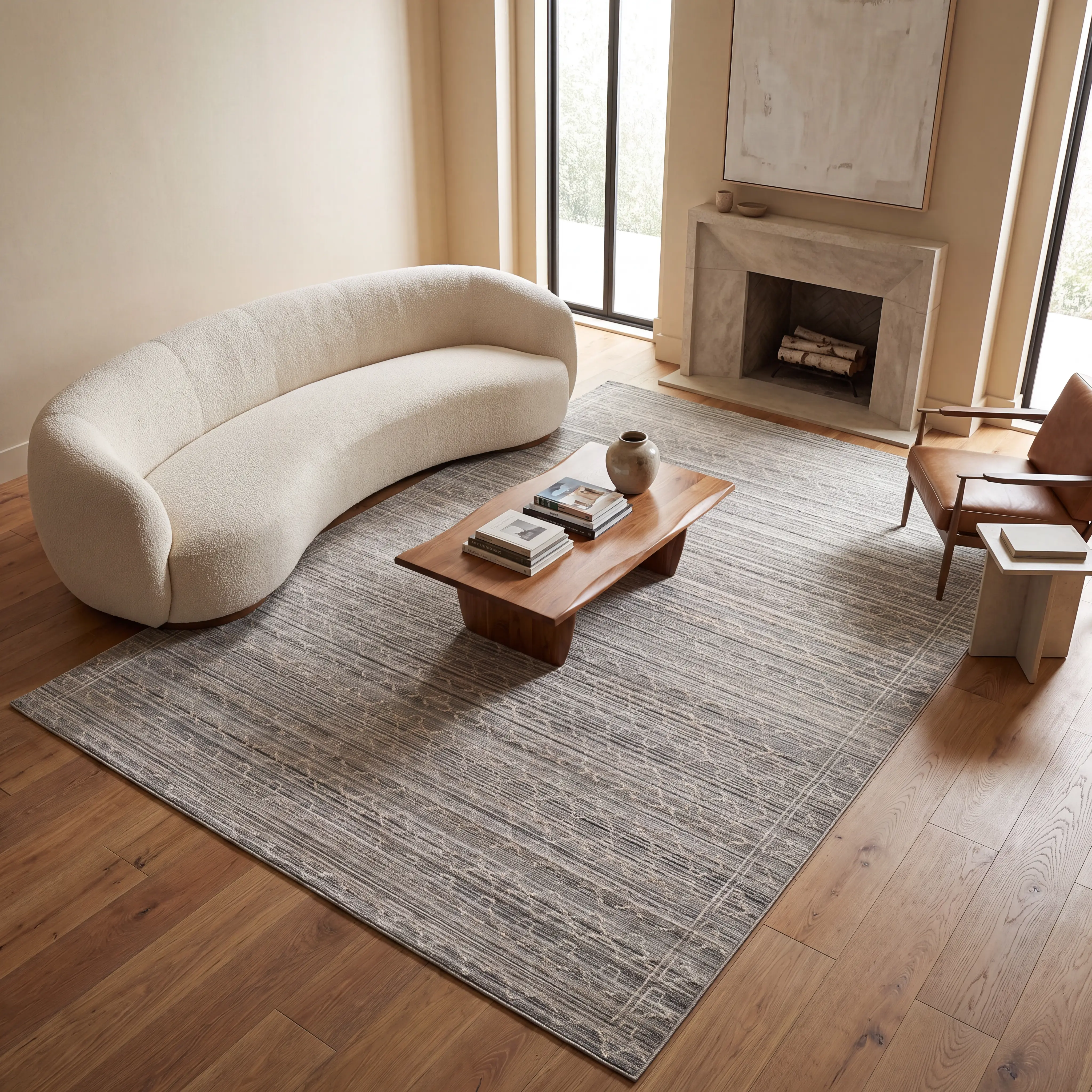 Belewo Gray 7'10 x 10'10 Indoor/Outdoor Rug - Thumbnail - Image 2