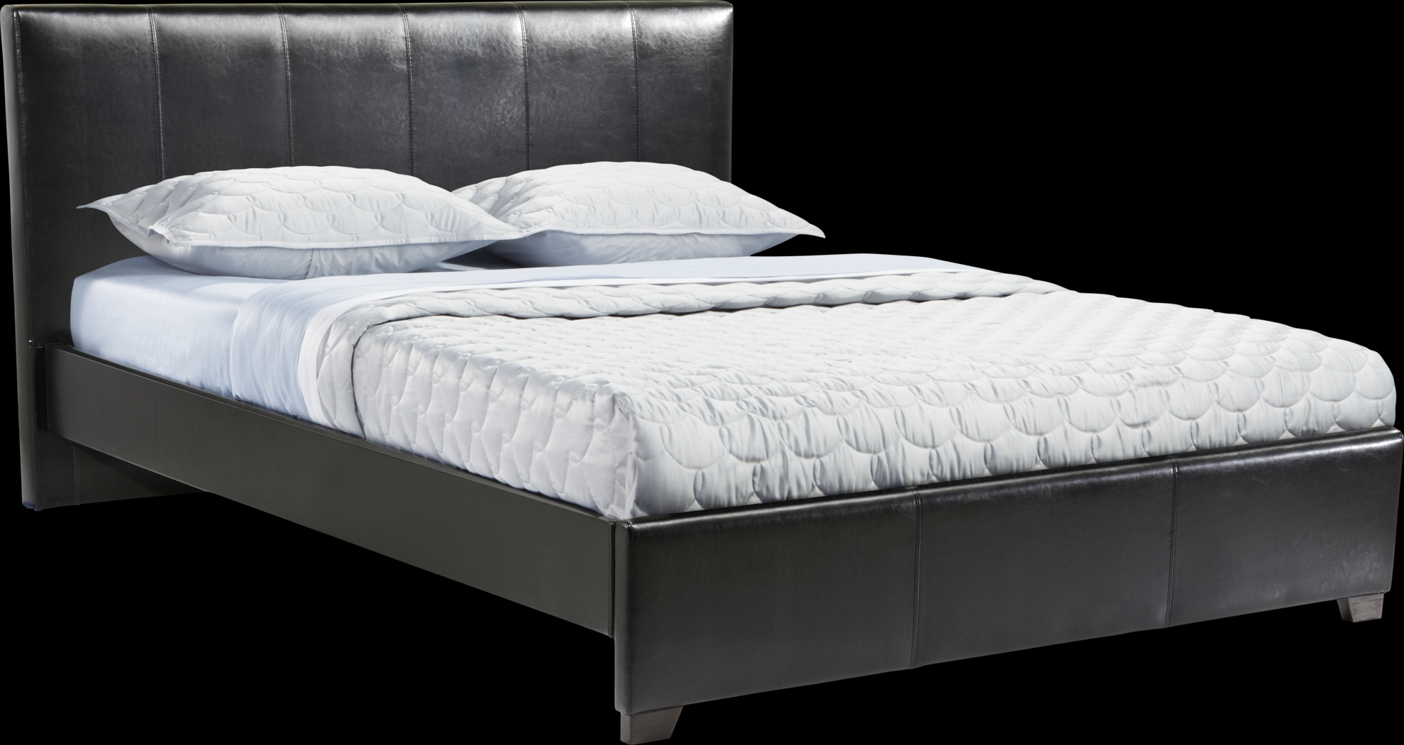 Gardenia Black 5 Pc Queen Upholstered Bedroom - Thumbnail - Image 3