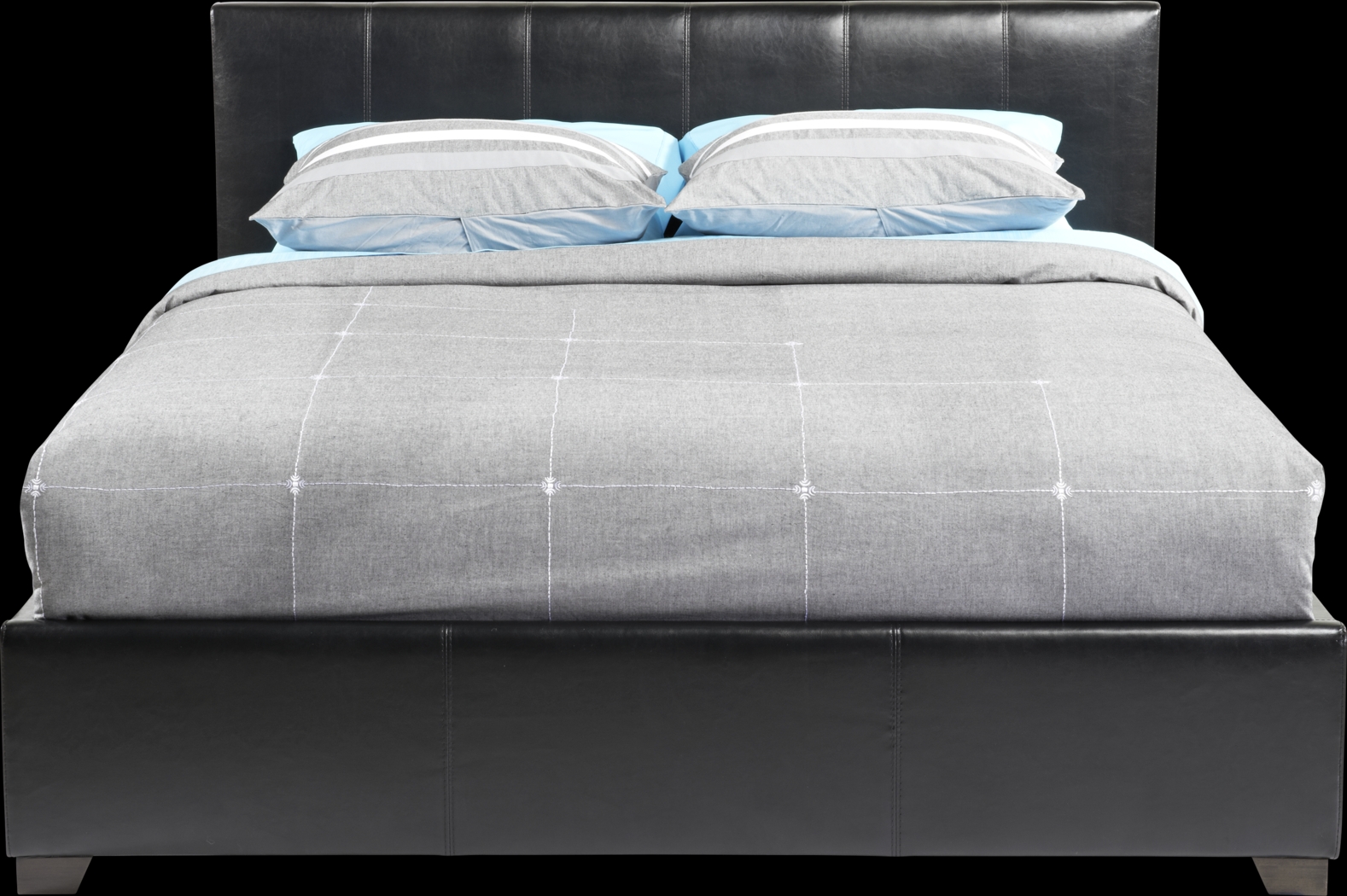 Gardenia Black 5 Pc Queen Upholstered Bedroom - Thumbnail - Image 2