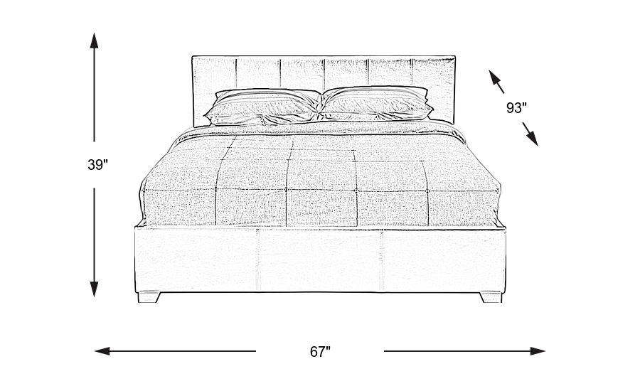 Dimension Image. Please refer to the Dimension Tab on this page for dimension details.