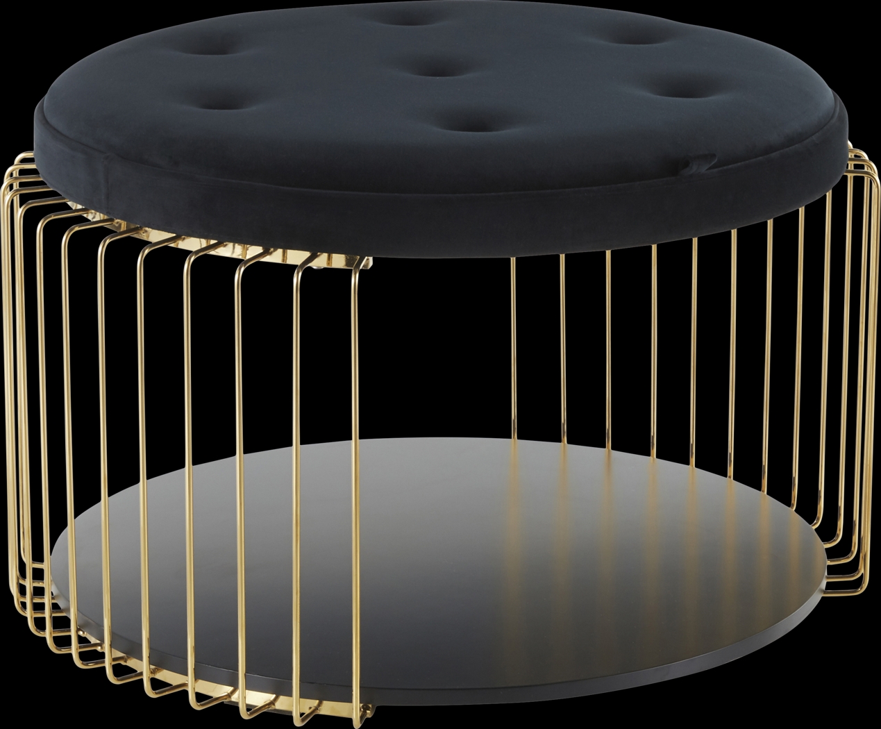 Belgradelane Black Cocktail Table - Thumbnail - Image 1