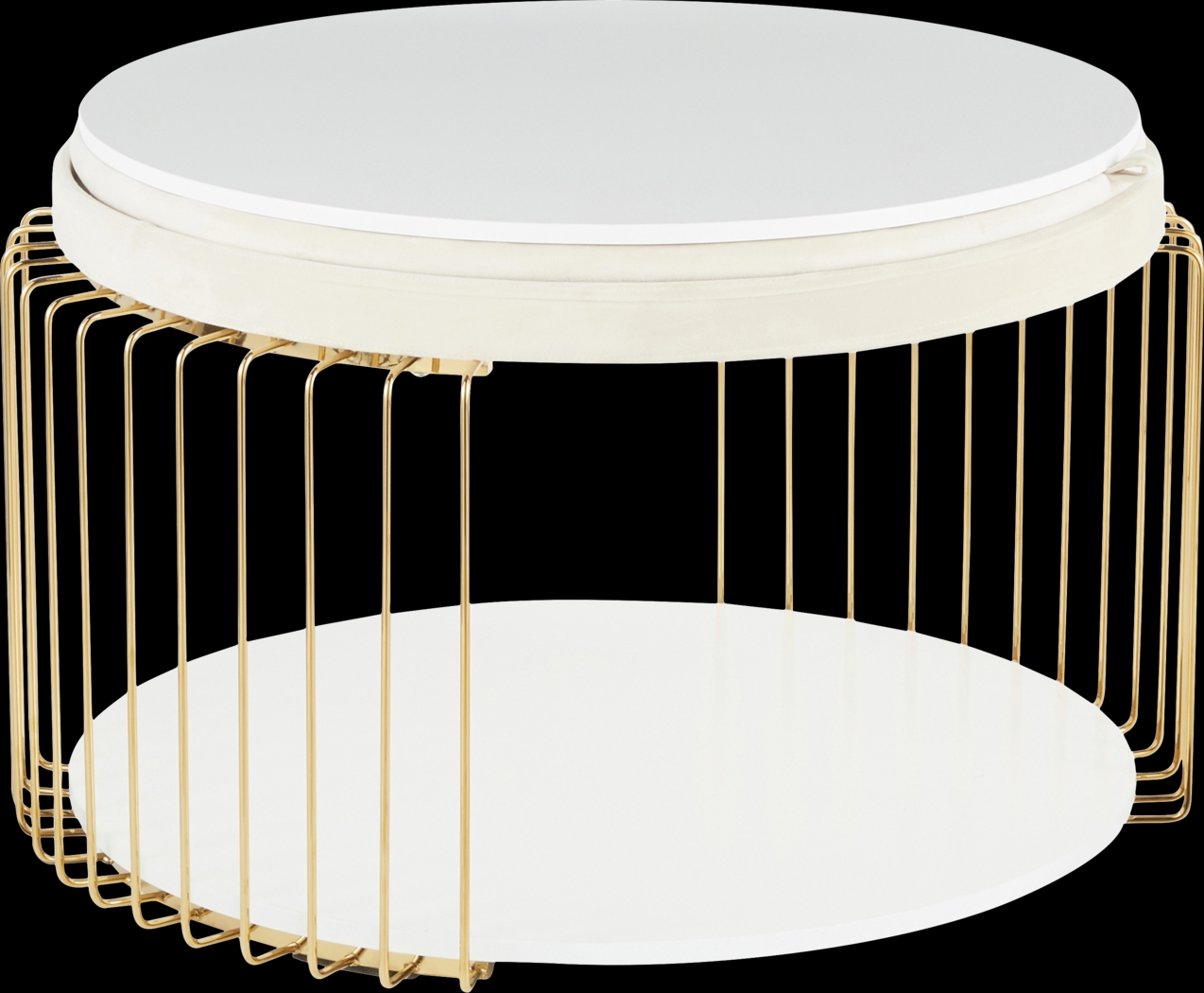 Belgradelane White Cocktail Table - Thumbnail - Image 2