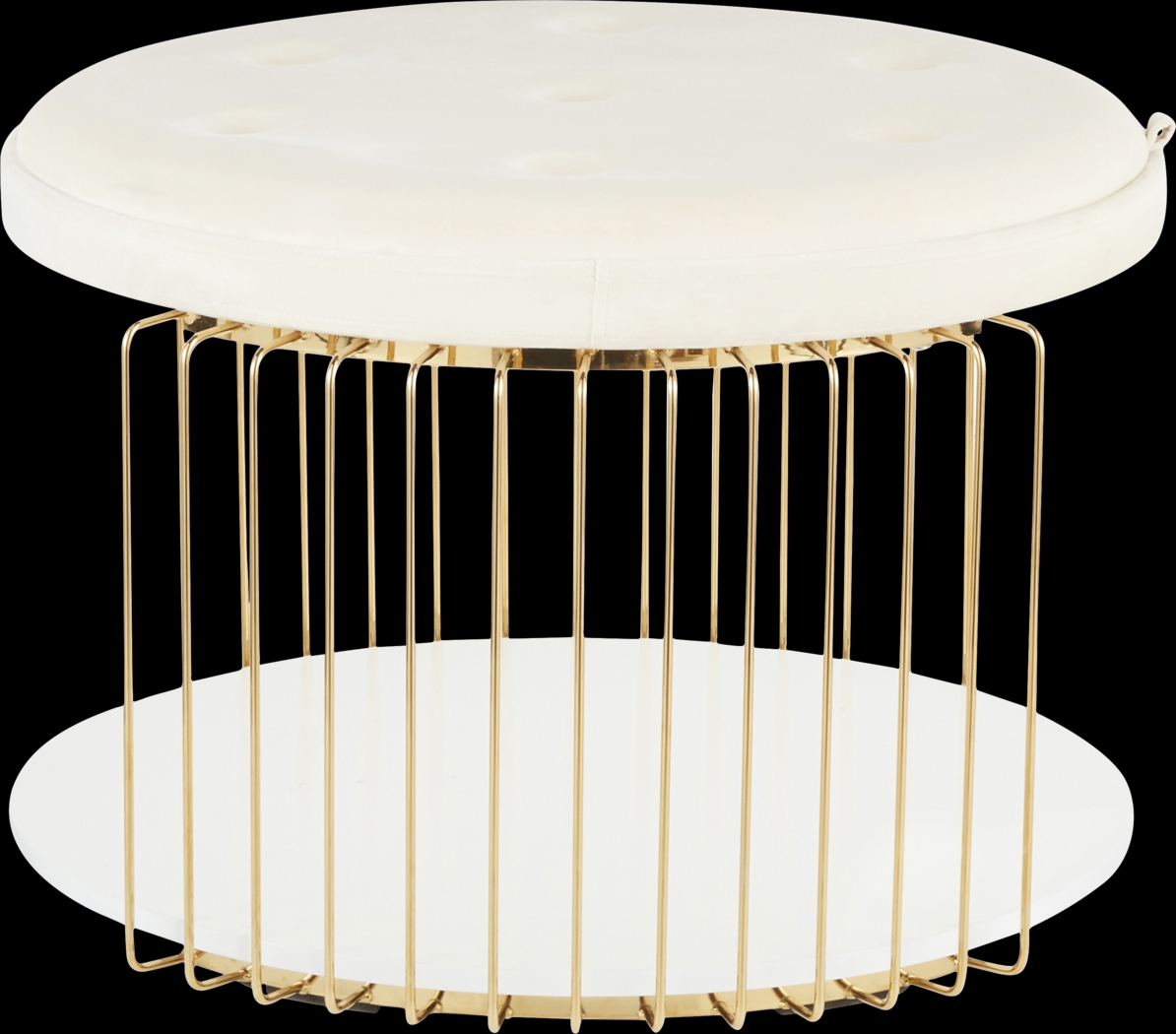 Belgradelane White Cocktail Table - Thumbnail - Image 3