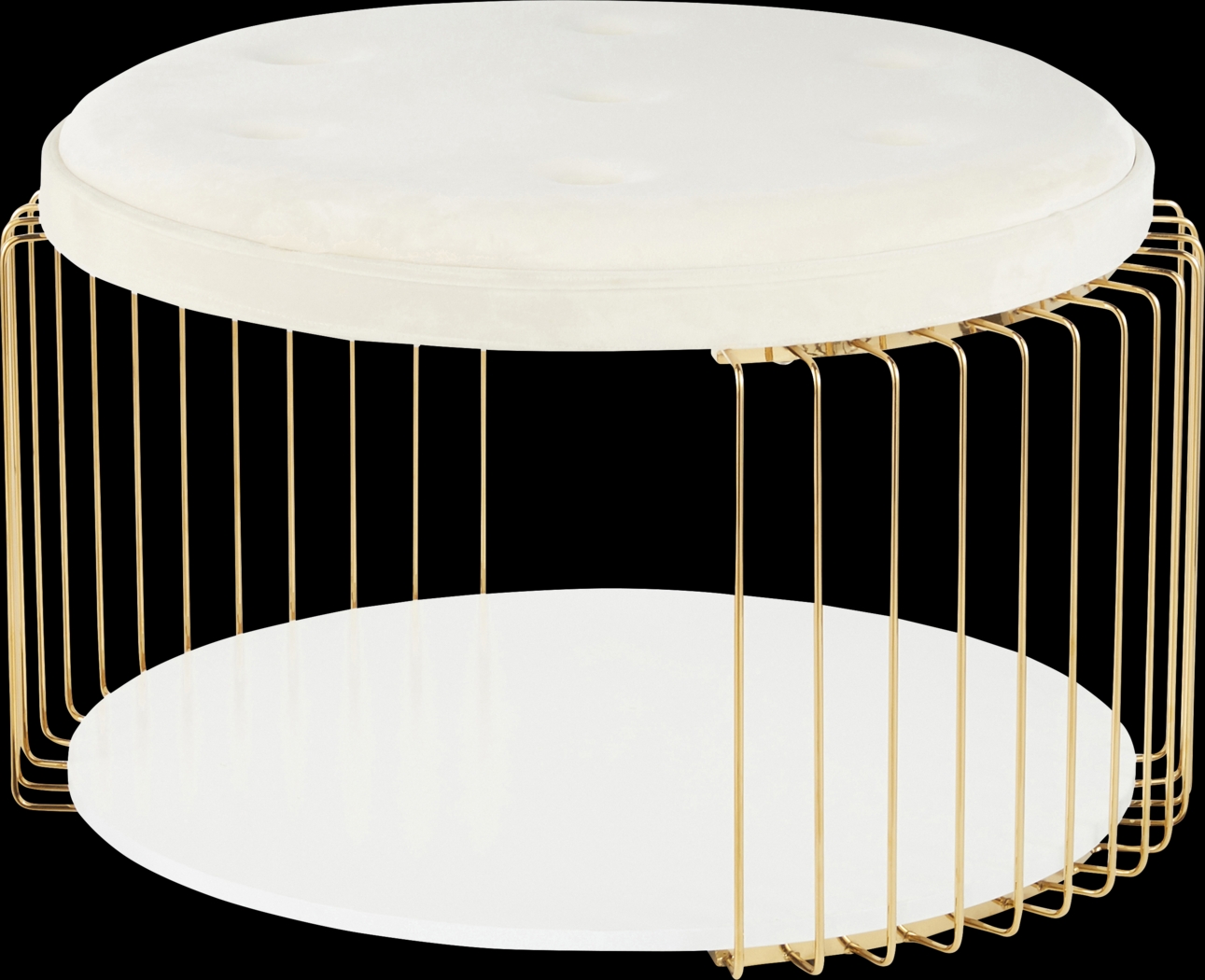 Belgradelane White Cocktail Table - Thumbnail - Image 4