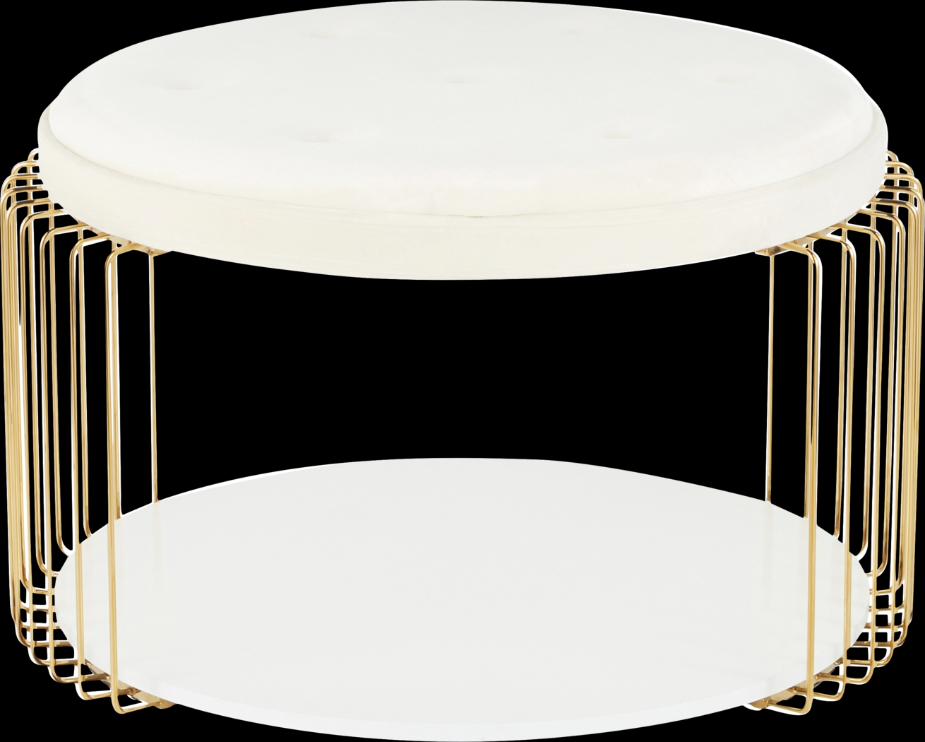 Belgradelane White Cocktail Table - Thumbnail - Image 5