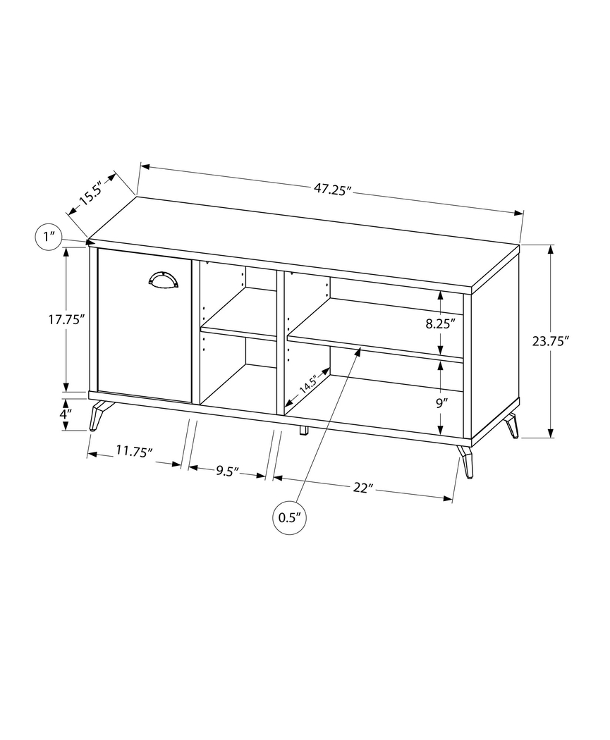 Belgrove Gray 47 in. Console - Thumbnail - Image 5