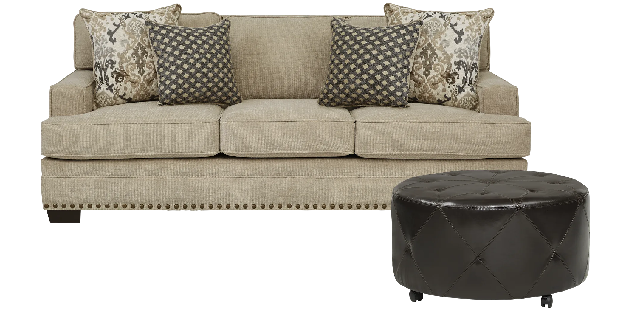 Belhaven Beige 2 Pc Living Room - Thumbnail - Image 1