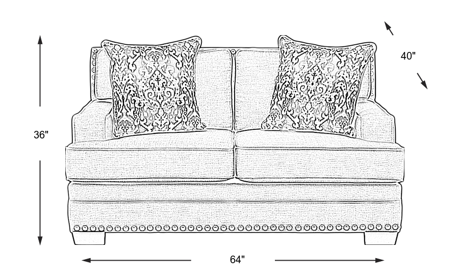 Dimension Image. Please refer to the Dimension Tab on this page for dimension details.