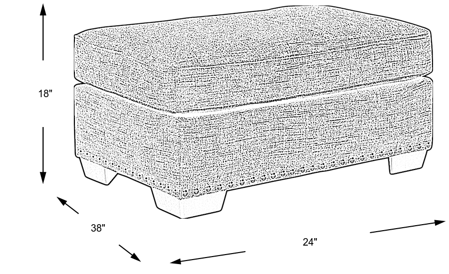 Dimension Image. Please refer to the Dimension Tab on this page for dimension details.