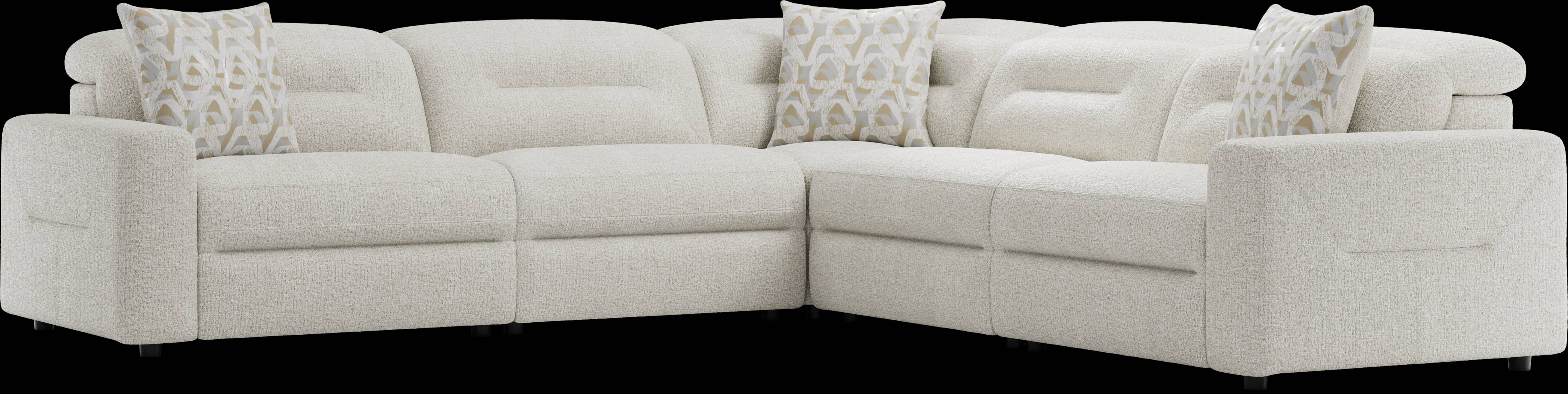 Belia Beige 8 Pc Dual Power Reclining Sectional Living Room - Thumbnail - Image 3