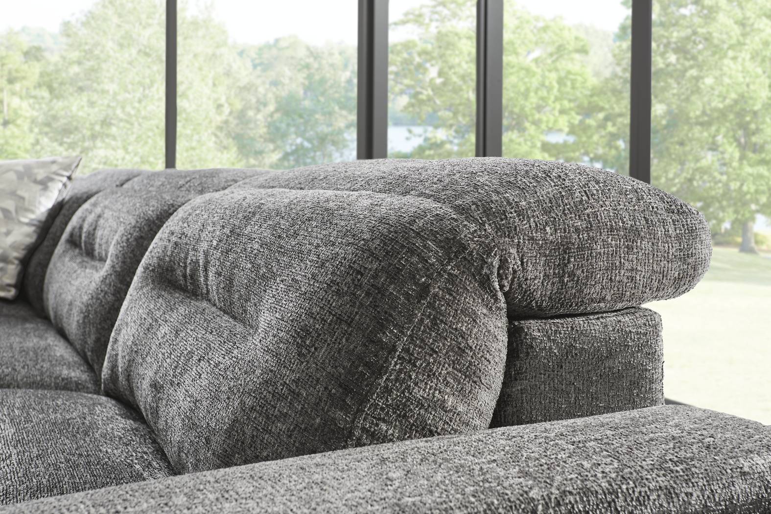 Belia Gray 8 Pc Dual Power Reclining Sectional Living Room - Thumbnail - Image 6