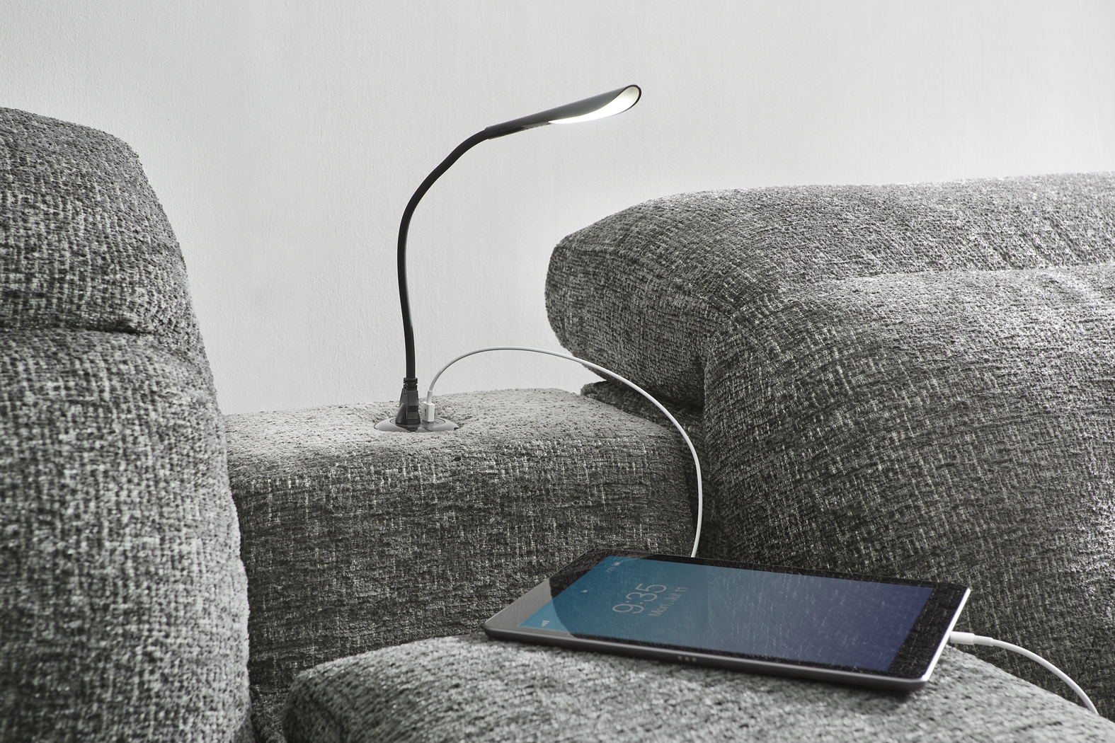 Belia Gray 9 Pc Dual Power Reclining Sectional Living Room - Thumbnail - Image 14