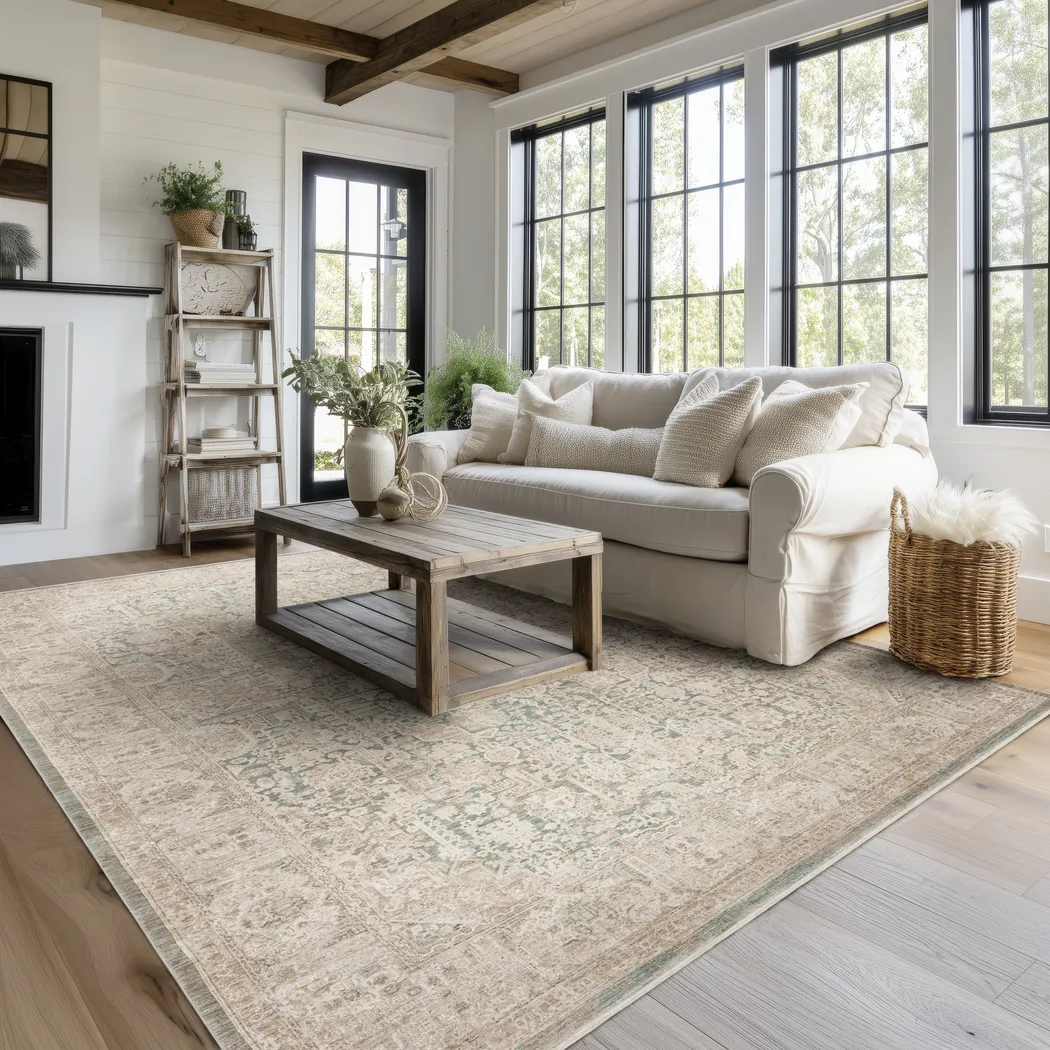 Belicia Beige 5'3 x 7'10 Rug - Thumbnail - Image 2