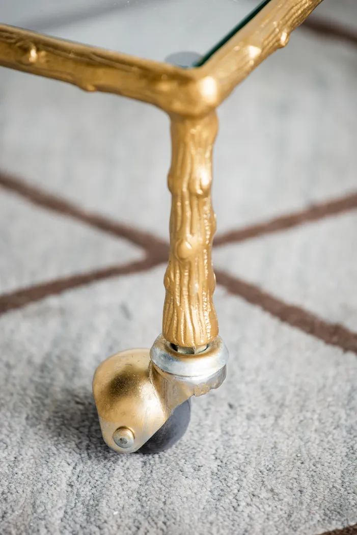 Belihar Brass Bar Cart - Thumbnail - Image 4