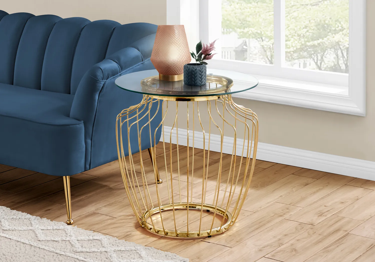 Belihar Gold Accent Table - Thumbnail - Image 3