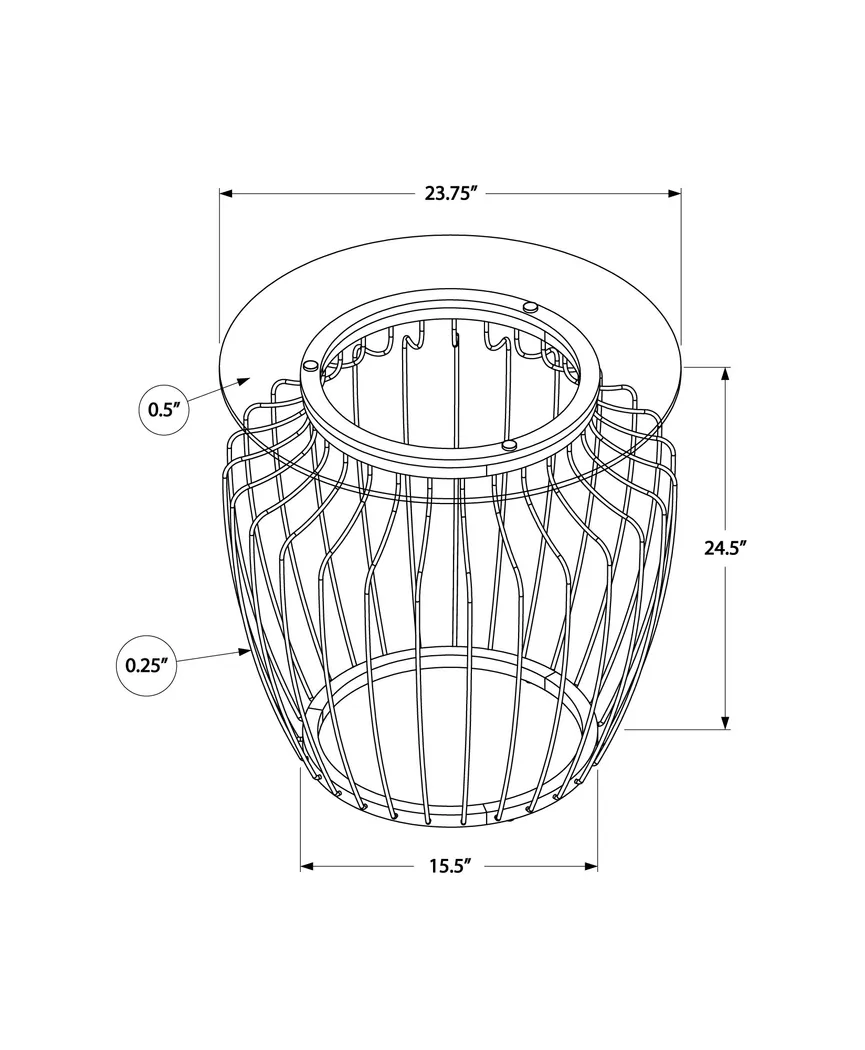 Belihar Gold Accent Table - Thumbnail - Image 4