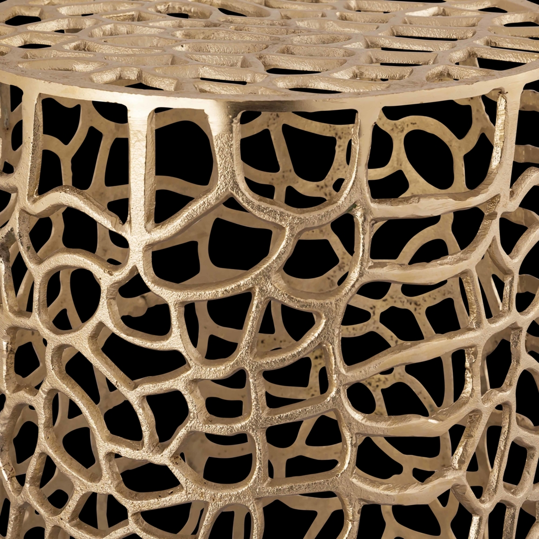 Belina Ann Gold Accent Table - Thumbnail - Image 4