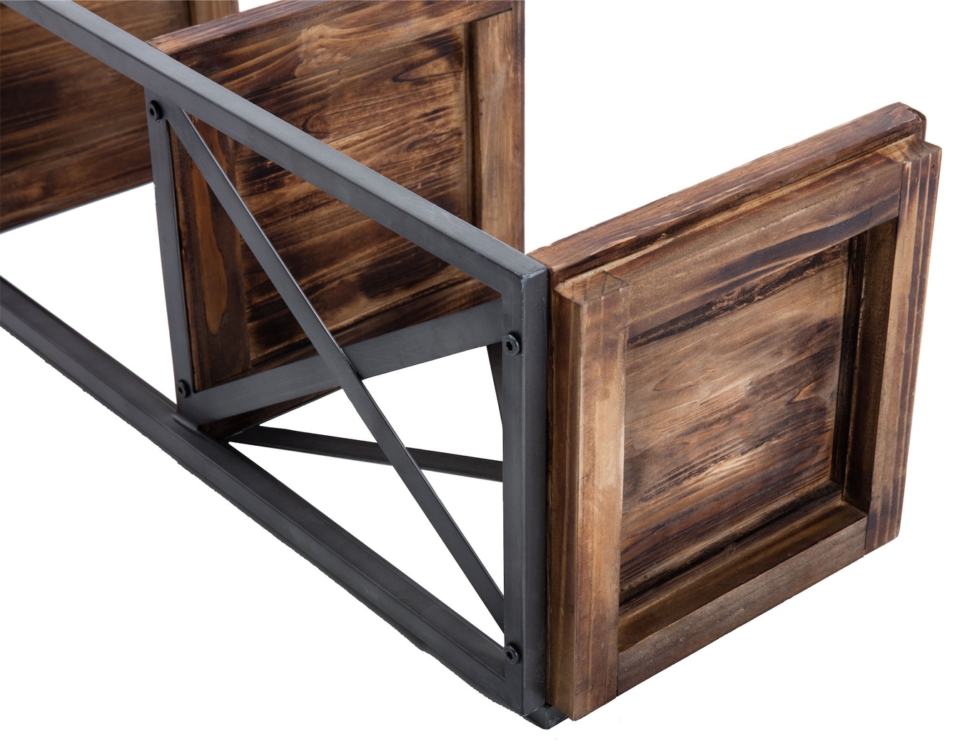 Belinan Brown Corner Bookshelf - Thumbnail - Image 4