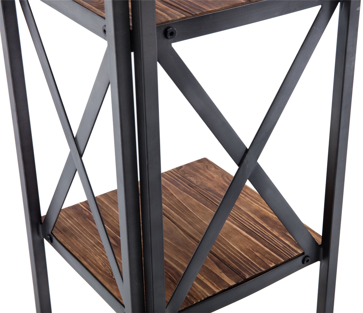 Belinan Brown Corner Bookshelf - Thumbnail - Image 5