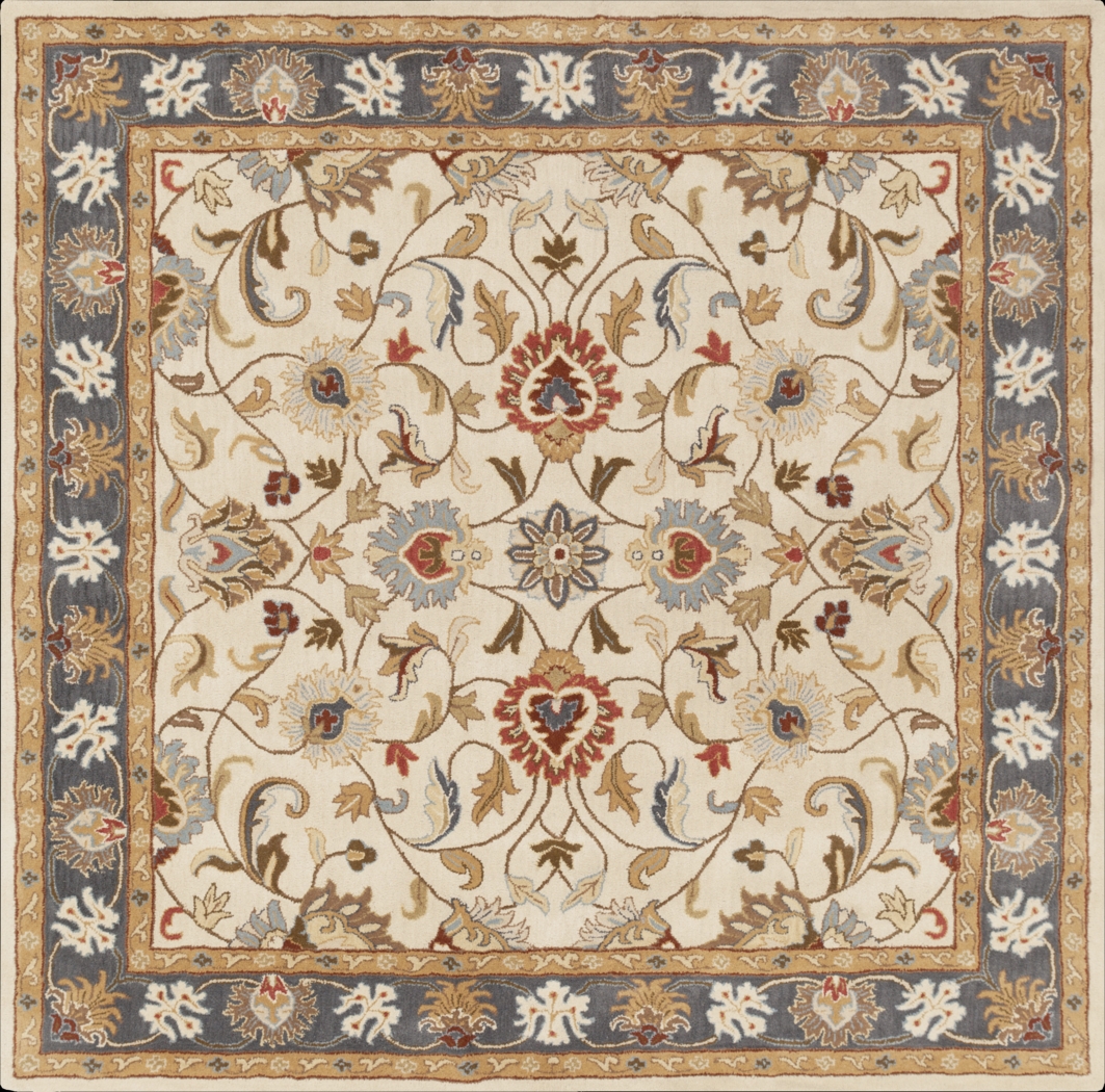 Belinera Beige 4' Square Rug - Thumbnail - Image 1