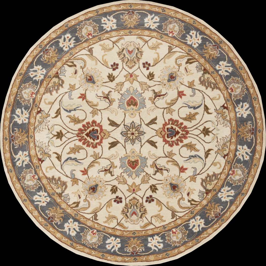 Belinera Beige 8' Round Rug - Thumbnail - Image 1