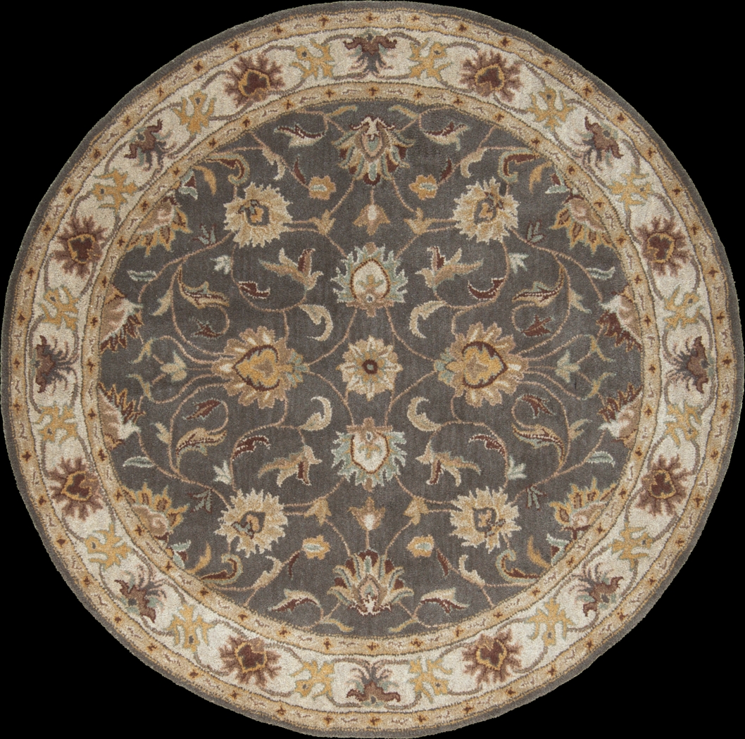 Belinera Brown 4' Round Rug - Thumbnail - Image 1
