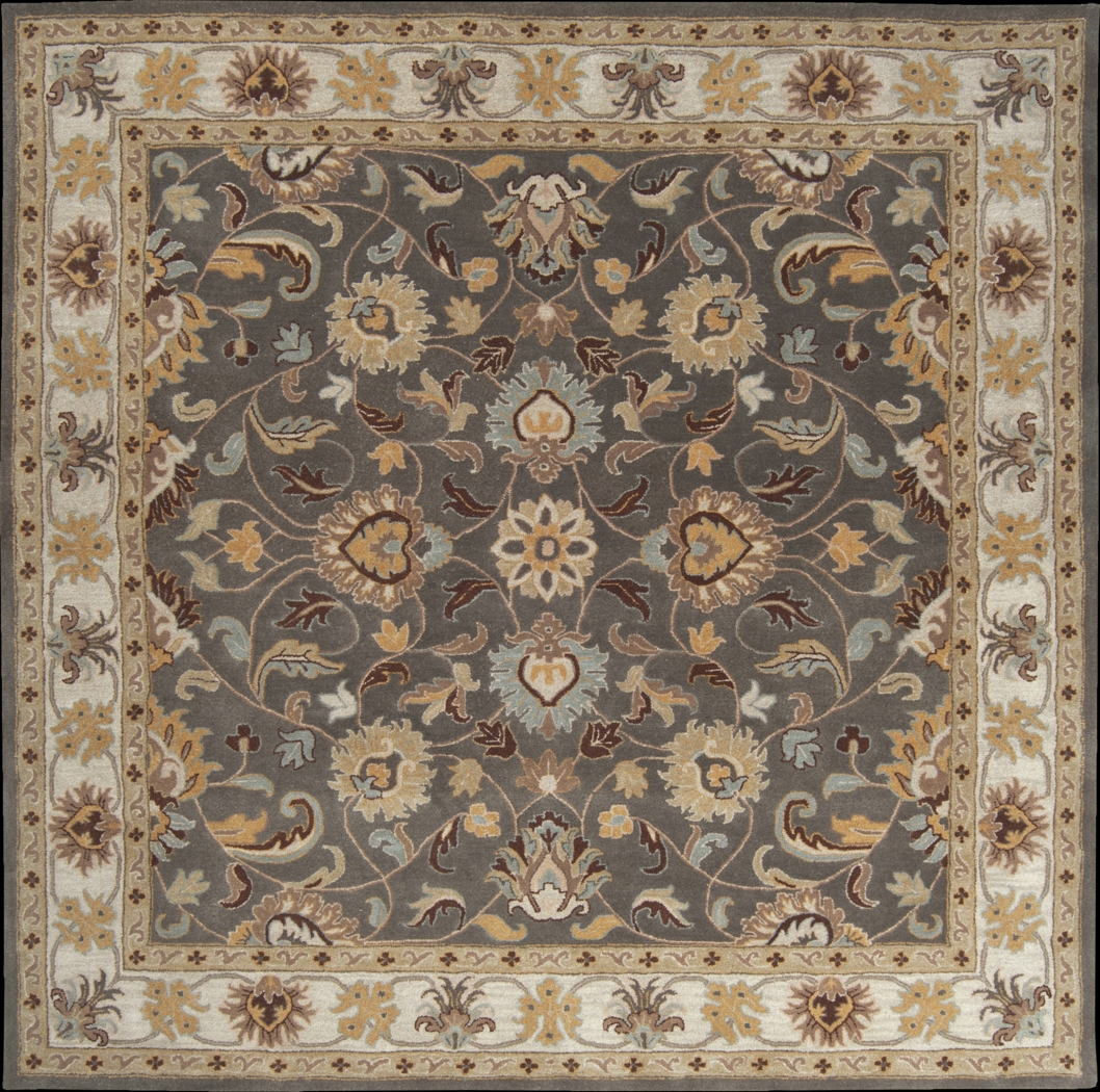 Belinera Brown 8' Square Rug - Thumbnail - Image 1