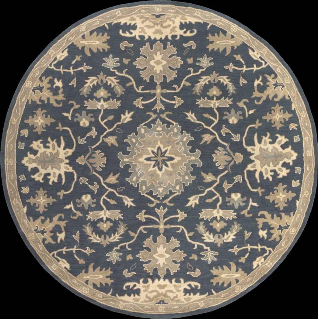 Belinera IV Navy 6' Round Rug - Thumbnail - Image 1