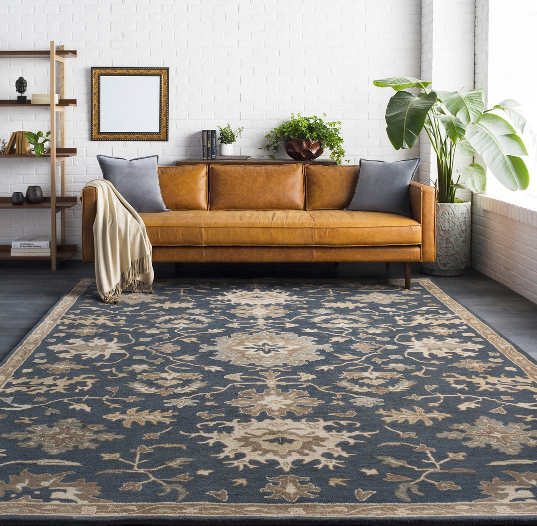 Belinera IV Navy 7'6' x 9'6 Rug - Thumbnail - Image 3