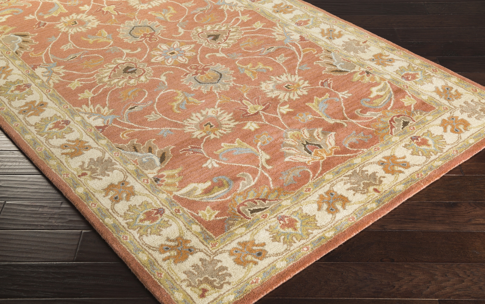 Belinera Orange 5' x 8' Rug - Thumbnail - Image 4