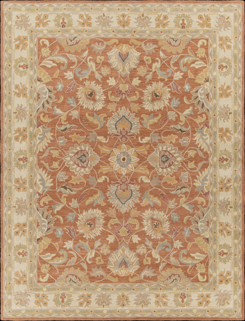 Belinera Orange 7'6 x 9'6 Rug - Thumbnail - Image 1
