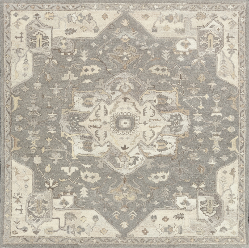 Belinera V Beige 8' Square Rug - Thumbnail - Image 1