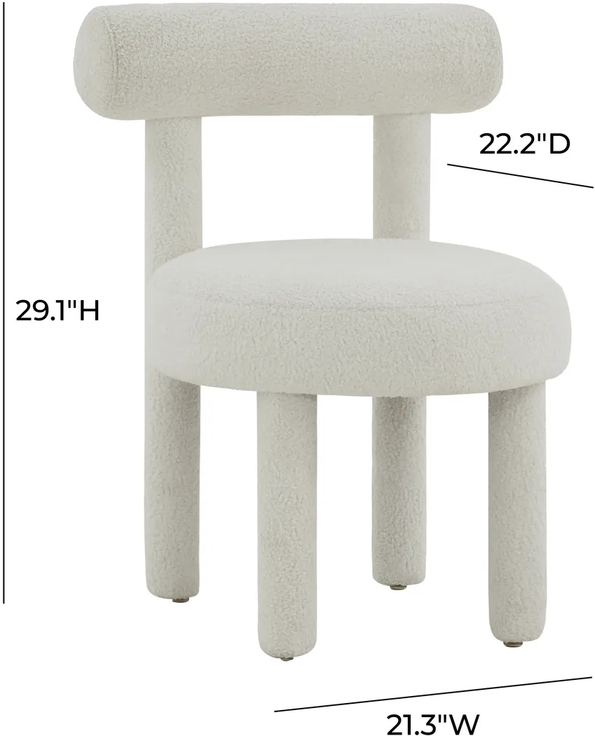 Belingham White Accent Chair - Thumbnail - Image 6