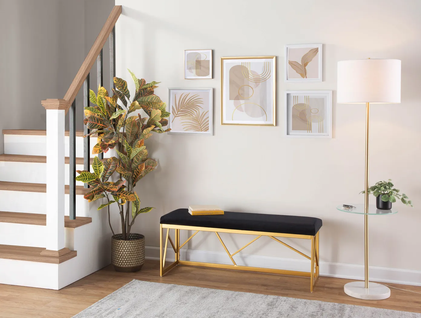Belino I Black Accent Bench - Thumbnail - Image 2