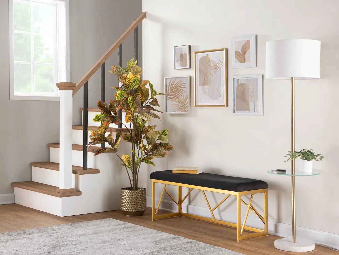 Belino I Black Accent Bench - Thumbnail - Image 3
