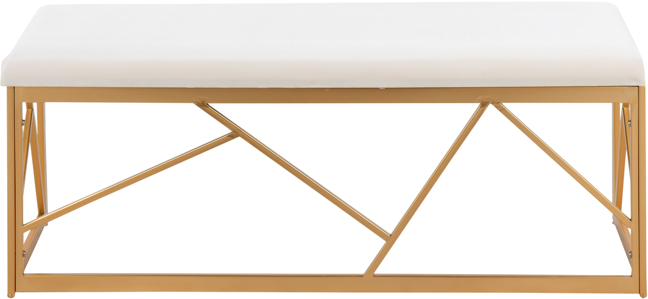 Belino I White Accent Bench - Thumbnail - Image 4