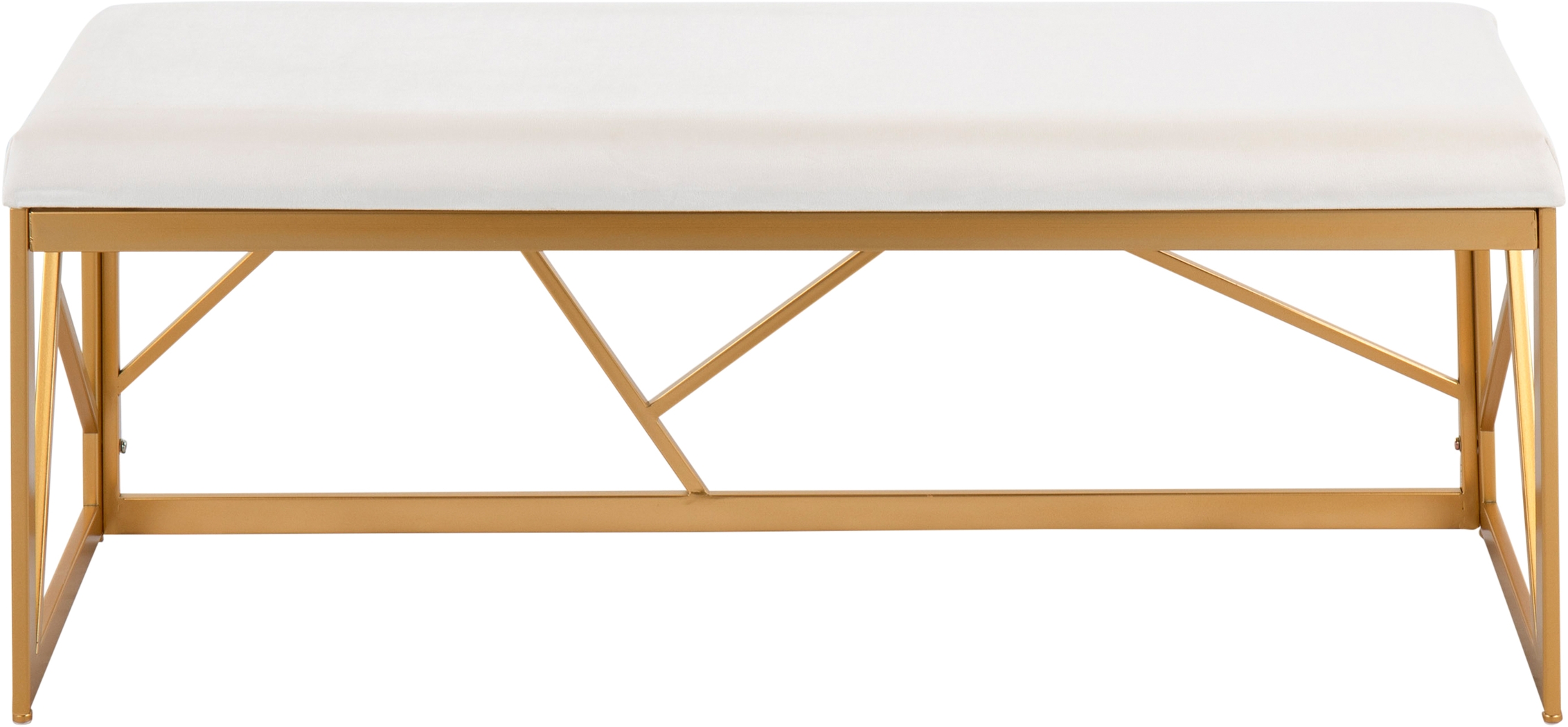 Belino I White Accent Bench - Thumbnail - Image 5