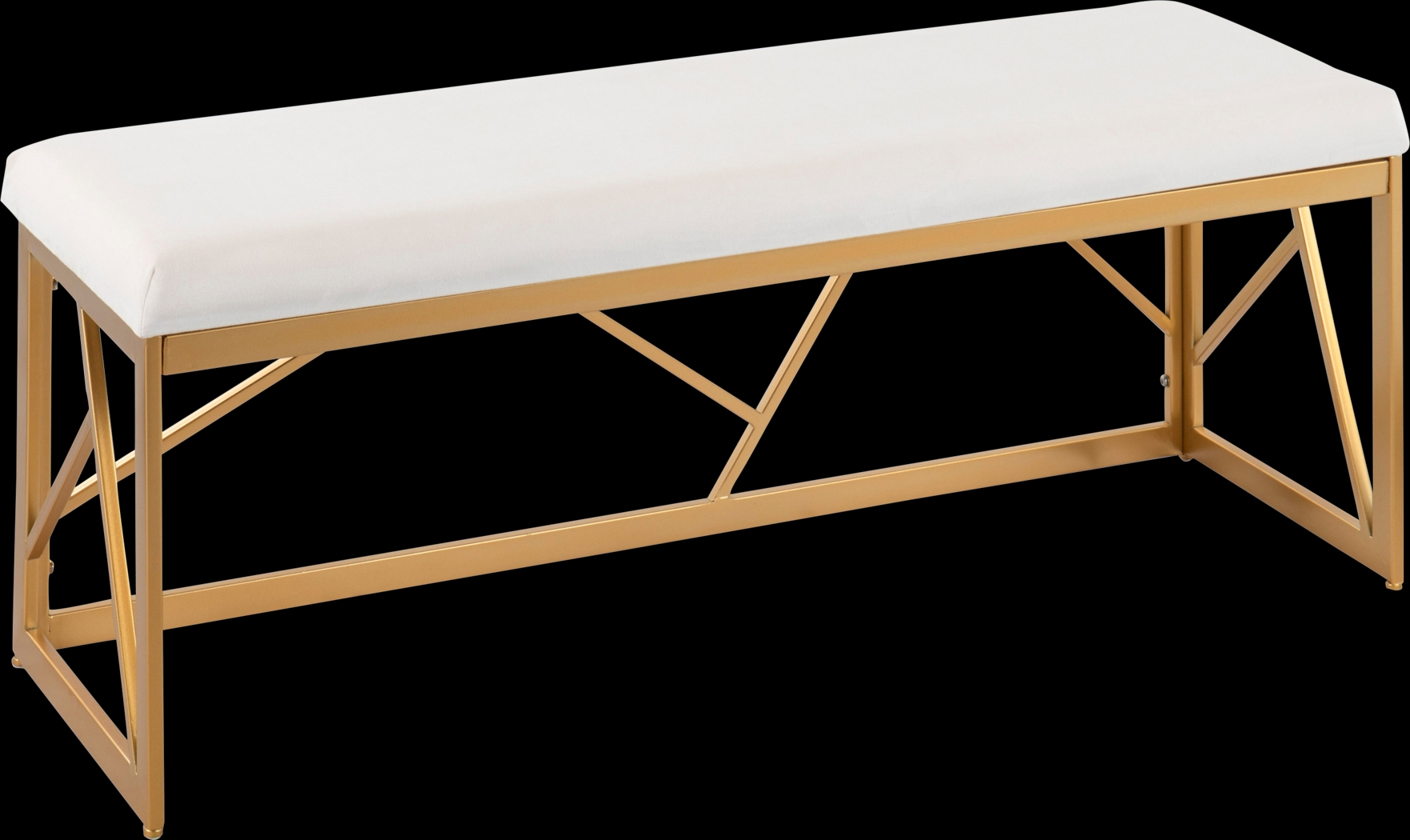 Belino I White Accent Bench - Thumbnail - Image 1