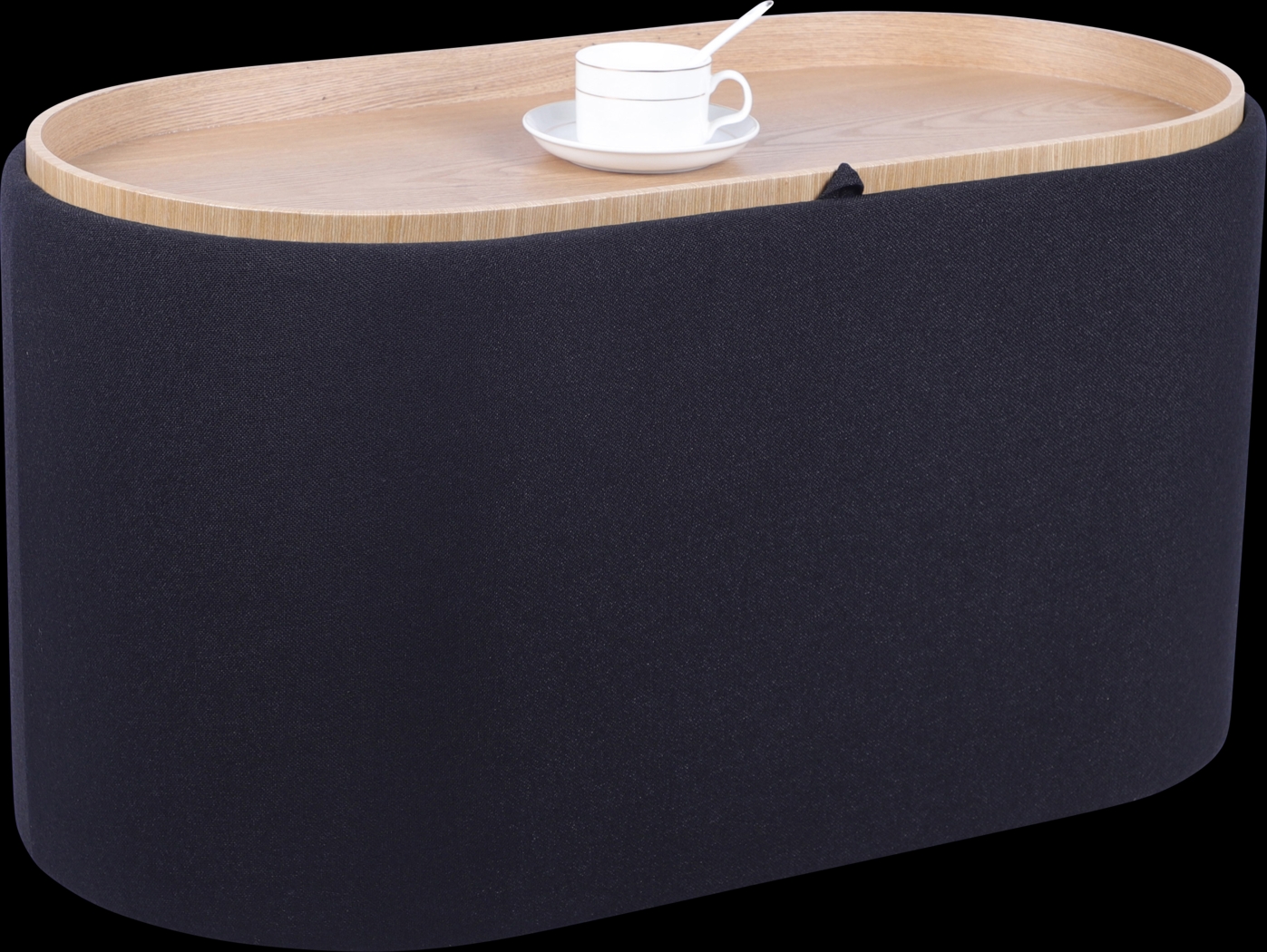Belira Black Storage Ottoman - Thumbnail - Image 12