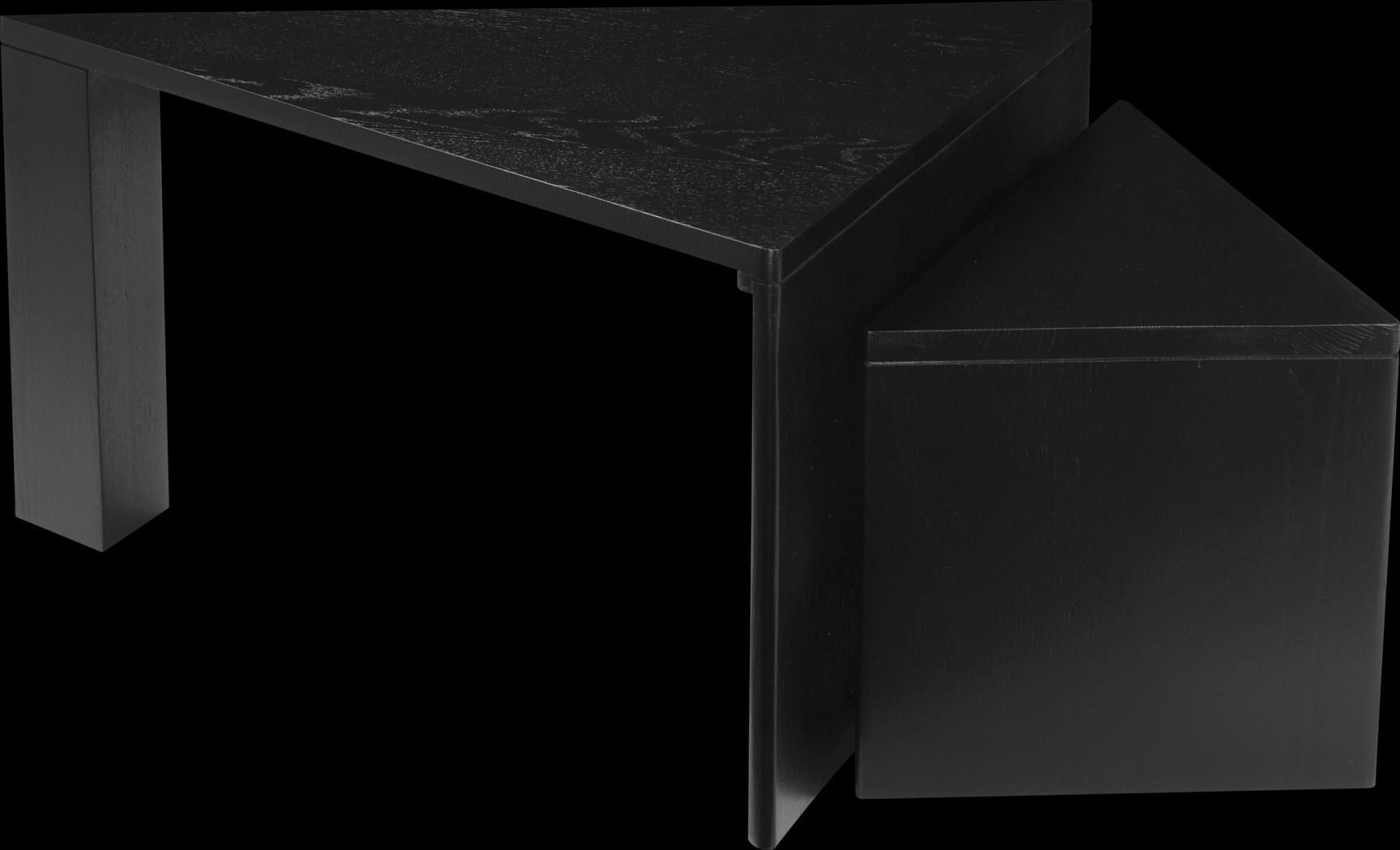 Belita Black Nesting Coffee Table Set - Thumbnail - Image 2