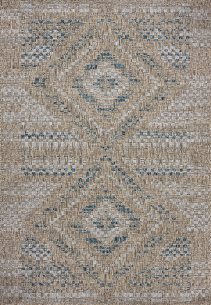 Bell Canyon Natural 6'7 x 9'4 Indoor/Outdoor Rug - Thumbnail - Image 1