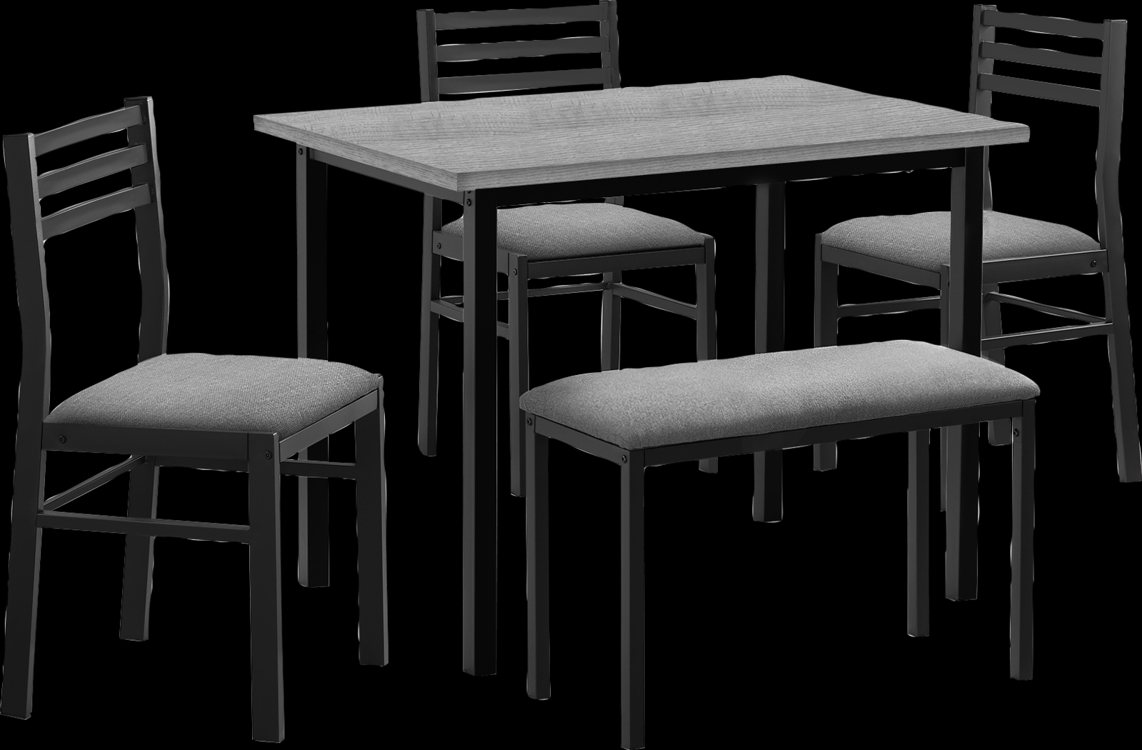 Belladona Gray Dining Table Set - Thumbnail - Image 1