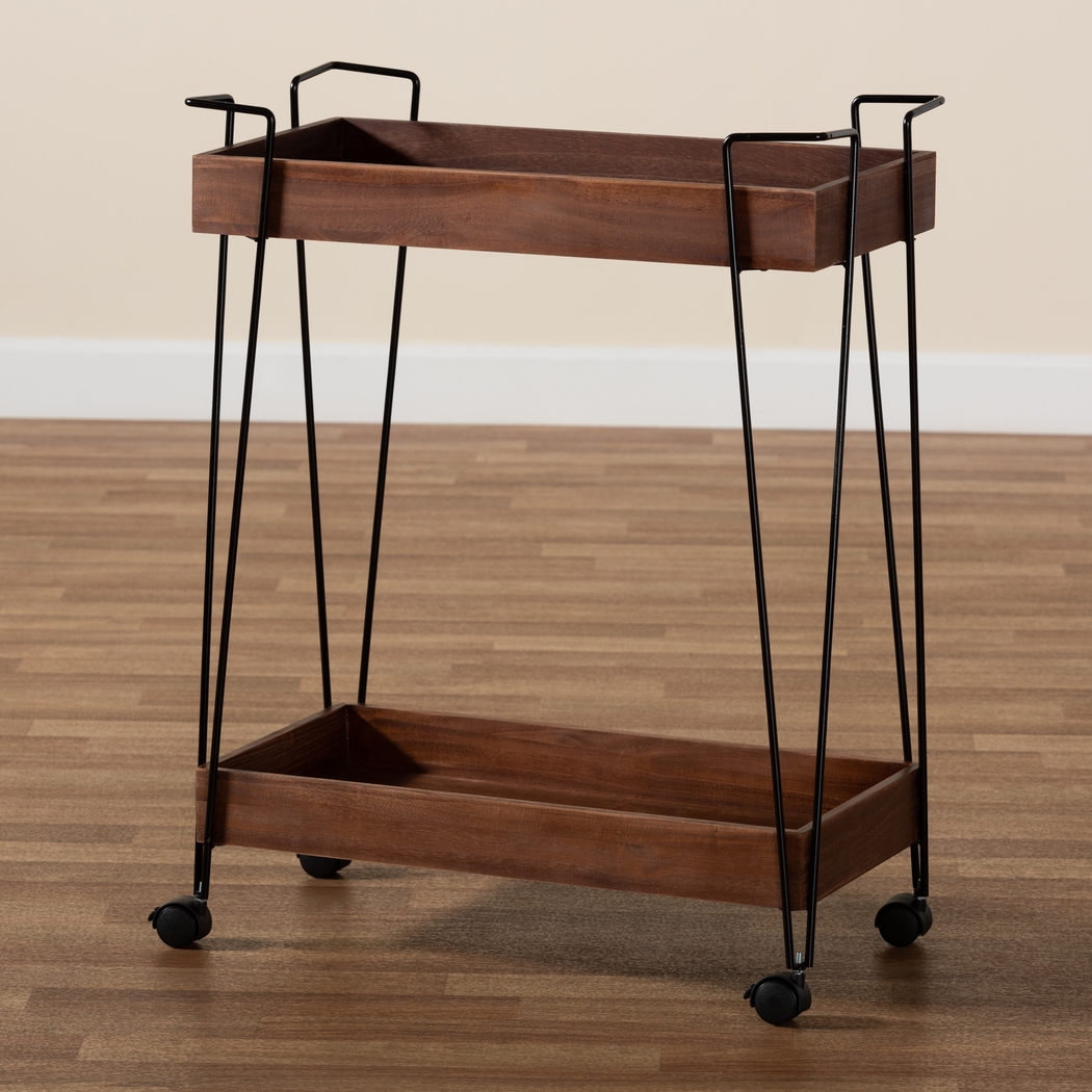 Bellafonte Brown Bar Cart - Thumbnail - Image 6