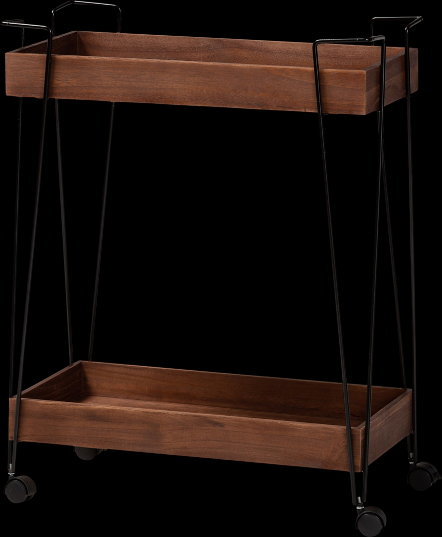 Bellafonte Brown Bar Cart - Thumbnail - Image 1
