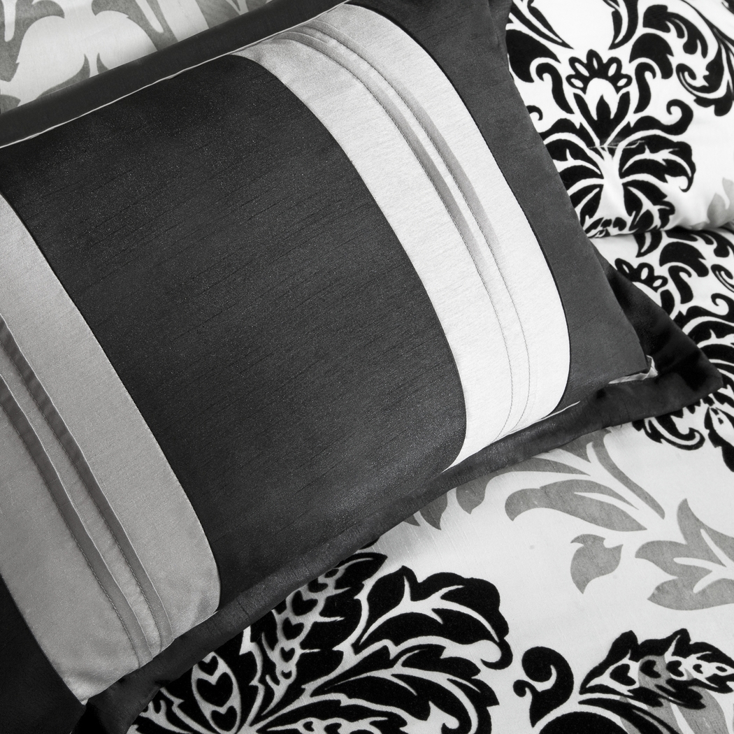 Bellaire Gray 7 Pc Queen Comforter Set - Thumbnail - Image 5