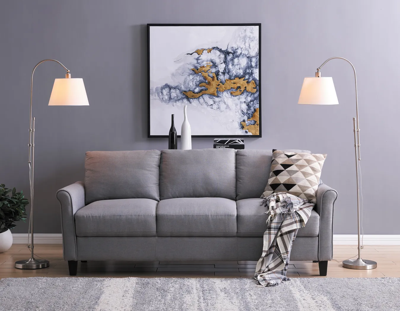 Bellamy Lane Silver Floor Lamps, Set of 2 - Thumbnail - Image 3