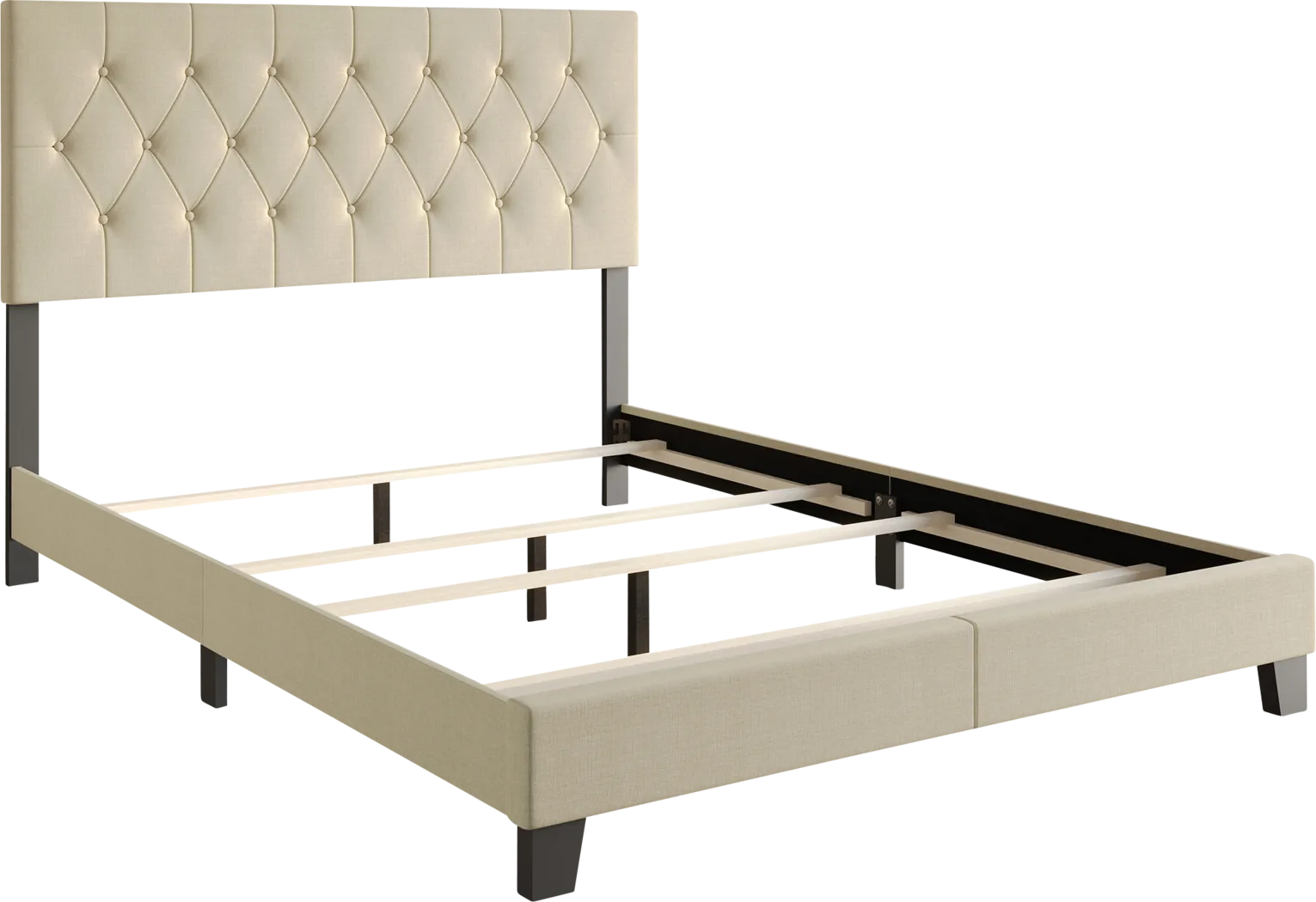 Bellane Beige Full Bed - Thumbnail - Image 6