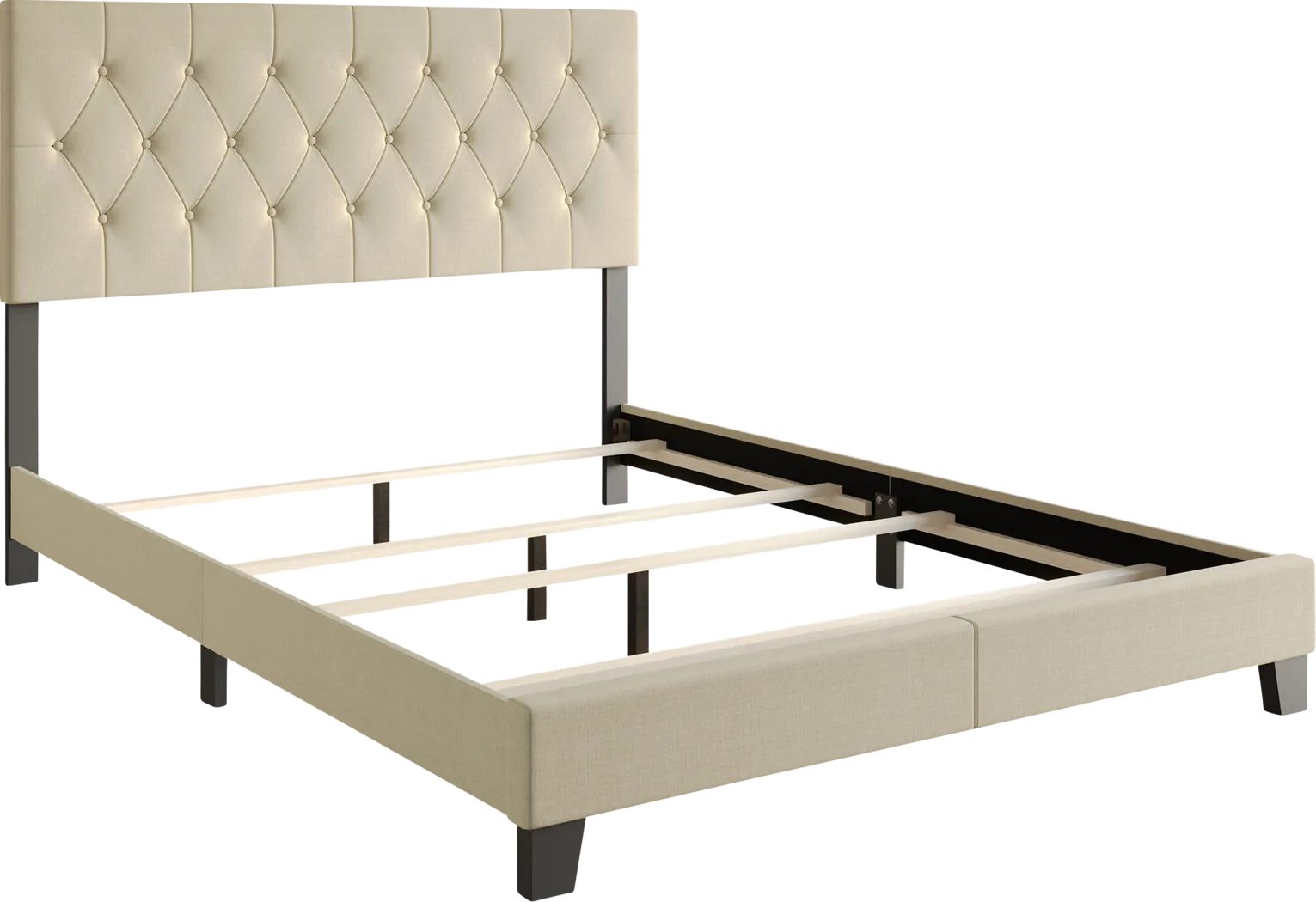 Bellane Beige King Bed - Thumbnail - Image 5