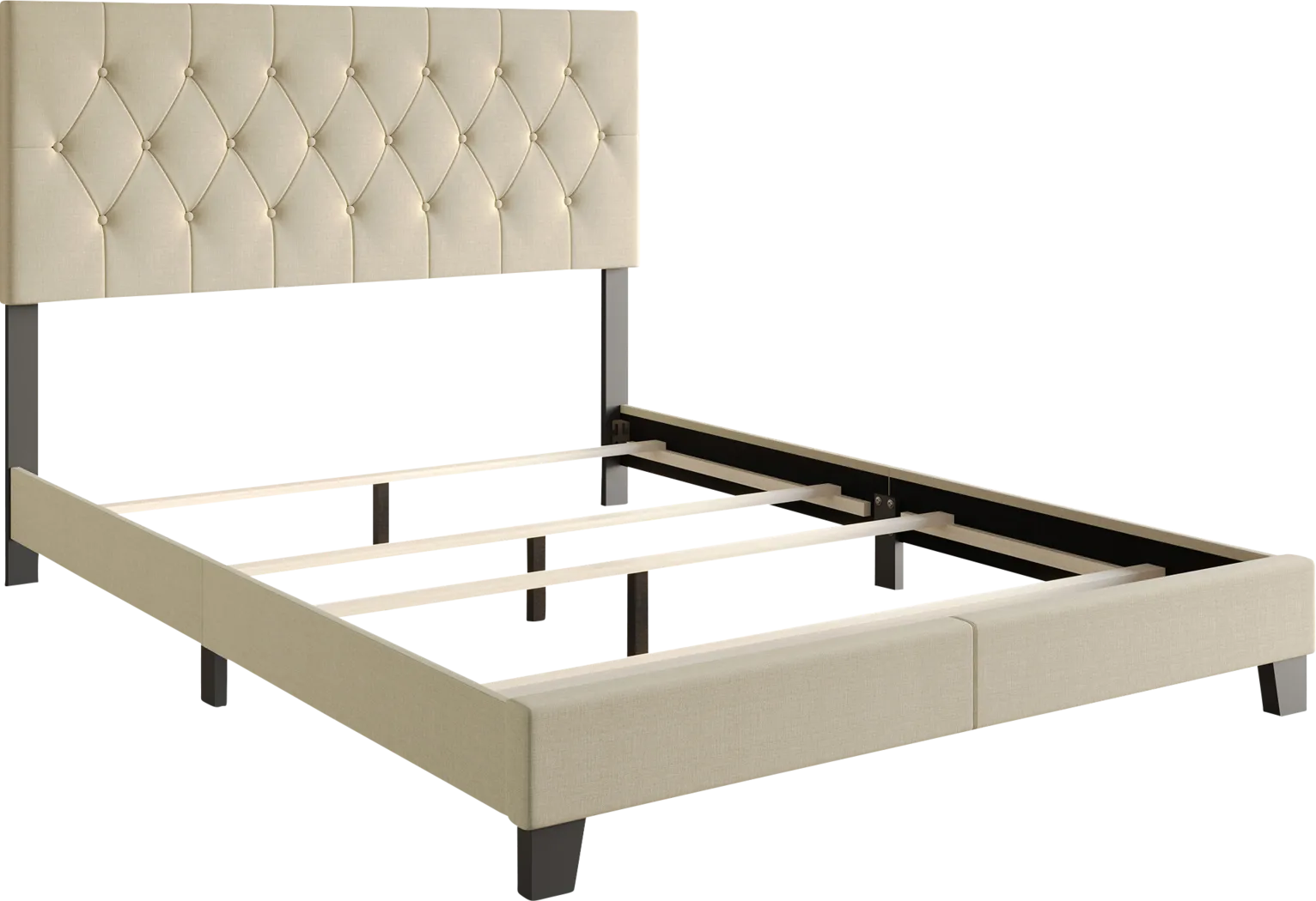 Bellane Beige Twin Bed - Thumbnail - Image 6